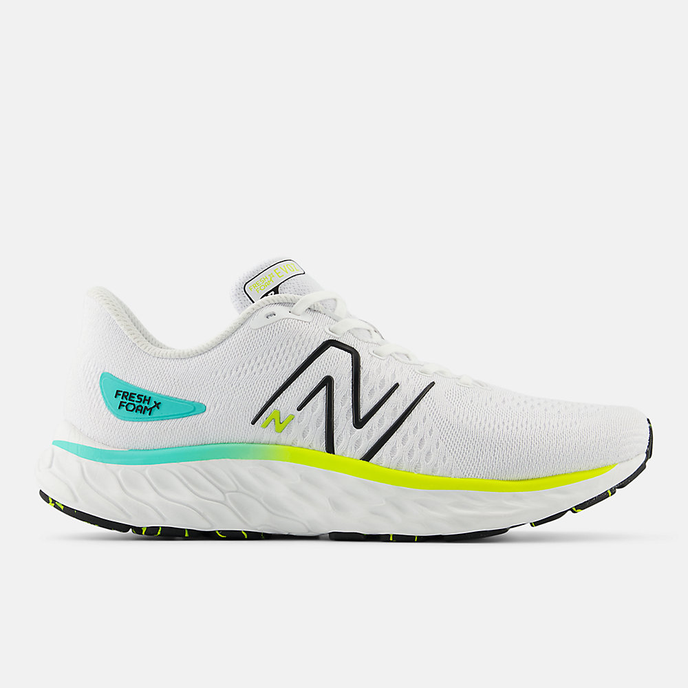 New Balance Fresh Foam X EVOZ v3 Shoes White with Black and Firefly